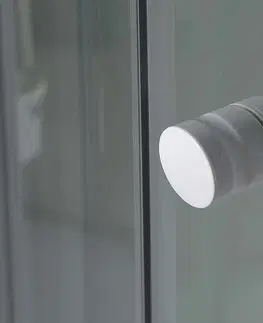 Sprchové dvere AQUALINE - AIGO Štvrťkruhová sprchová zástena 900x900x2040, biely profil, číre sklo YB93