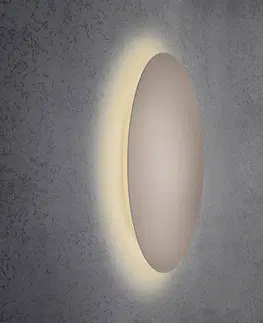 Nástenné svietidlá Escale Escale Blade nástenné LED svietidlo taupe, Ø 79 cm