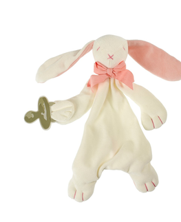 Plyšové hračky MAUD N LIL - Maznáčik králiček s úchytom, ružový