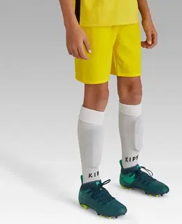 nohavice Detské futbalové šortky Viralto Club žlté