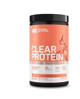 posilňovanie Optimum nutrition clear protein 100 % rastlinný proteín - broskyňa 280 g
