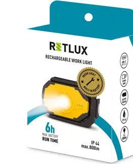 Záhradné lampy Retlux RPL 201 Pracovné nabíjacie LED svietidlo, 800​ lm