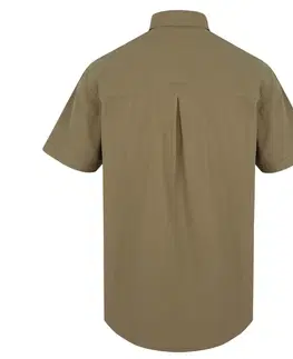 Pánské košele Pánske tričko s krátkymi rukávmi Husky Grimy M zelená XL