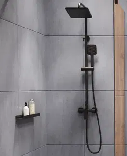 Sprchy a sprchové panely INVENA - Sprchový stĺp NERI, čierna AU-09-B04-L