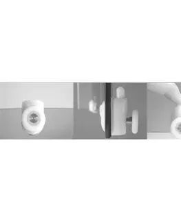 Sprchovacie kúty MEREO - Sprchový kút, Kora Lite, štvrťkruh, 90 cm, R550, chróm ALU, sklo Číre CK35123Z
