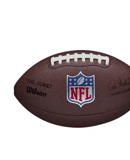 futbal Lopta na americký futbal oficiálna replika NFL DUKE hnedá