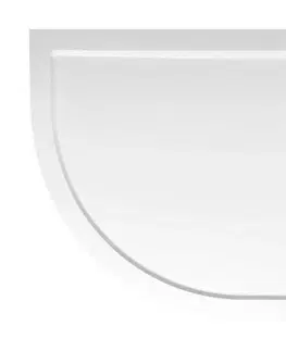 Vane POLYSAN - RENA R sprchová vanička z liateho mramoru, štvrťkruh 100x80cm, R550, pravá, bi 76511