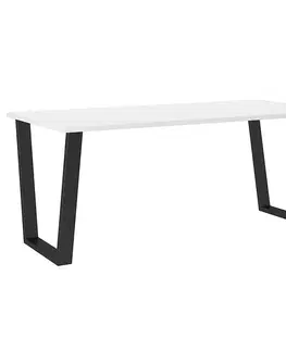 Stoly v podkrovnom štýle Stôl Cezar 185x67 – Biela