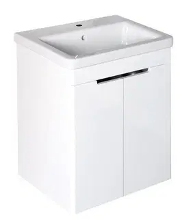 Kúpeľňa SAPHO - ELLA umývadlová skrinka 56,5x65x43cm, 2x dvierka,biela EL065-3030