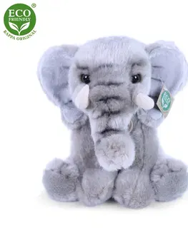 Plyšové hračky RAPPA - Plyšový slon 27 cm ECO-FRIENDLY