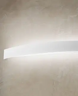 Nástenné svietidlá Linea Light Zakrivené nástenné LED svietidlo v bielej