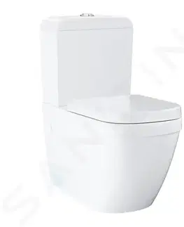 Kúpeľňa GROHE - Euro Ceramic WC kombi súprava s nádržkou a doskou softclose, rimless, alpská biela 39462000