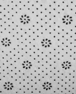 Koberce a koberčeky TEMPO-KONDELA GLOVIS TYP 3, svietiaci koberec, svetlosivá/vzor, 80x150cm