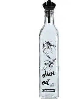 Koreničky EH Sklenená fľaša na olivový olej s nálevkou 500 ml