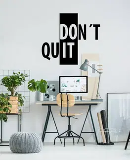 Nálepky na stenu Motivačná nálepka na stenu - Don´t quit, do it