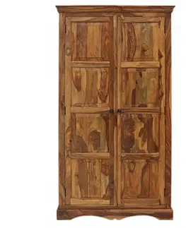 Šatníkové skrine Skriňa Jali 110x200x60 z indického masívu palisander