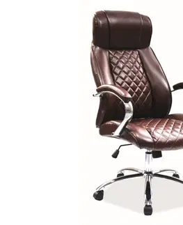 Kancelárske stoličky K-557 kancelárske kreslo, hnedá