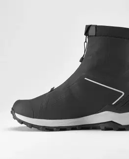 turistická obuv Pánska hrejivá a nepremokavá obuv SH900 Pro Mountain modro-čierna
