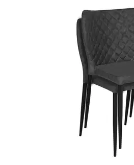 Stoličky - moderné Norddan 25830 Dizajnová jedálenská stolička Landers tmavosivá