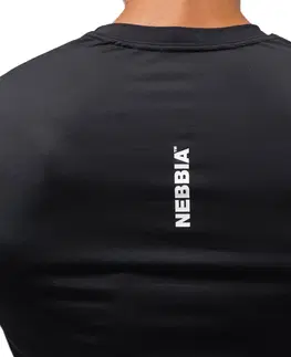 Pánske tričká Funkčné športové tričko Nebbia RESISTANCE 348 Black - L
