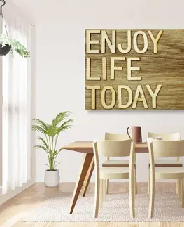 Obrazy s nápismi a citátmi Obraz s citátom - Enjoy life today
