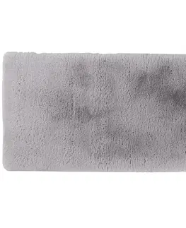 Koberce a koberčeky Luxusný shaggy koberec, sivá, 80x150, KAMALA LUX