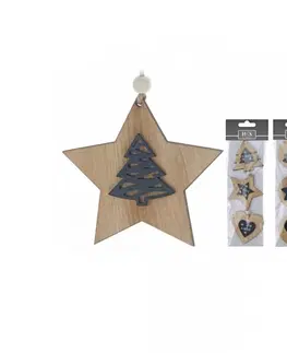 Vianočné dekorácie Dekorácia závesná 3dielna rôzne druhy