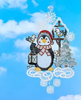 Drobné dekorácie a doplnky Obrázok na okno "Tučniak"