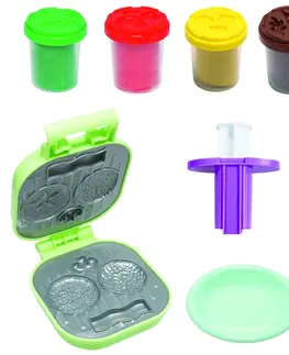 Kreatívne a výtvarné hračky MAC TOYS - Veselá Plastelína Burger 4X56G