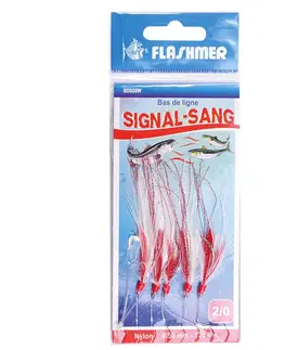 rybolov Pierkový prívlačový systém Signal sang 5 háčikov č. 2 na morský rybolov