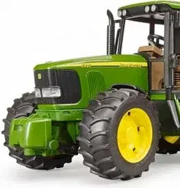 Hračky - dopravné stroje a traktory BRUDER - Farmer - traktor John Deere s vlekom