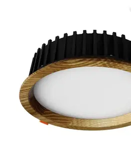 Svietidlá APLED APLED - LED Podhľadové RONDO WOODLINE LED/12W/230V 3000K pr. 20 cm jaseň masív 