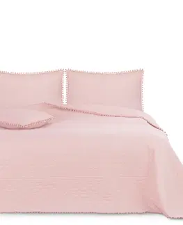 Prikrývky na spanie AmeliaHome Prehoz na posteľ Meadore púdrová, 220 x 240 cm