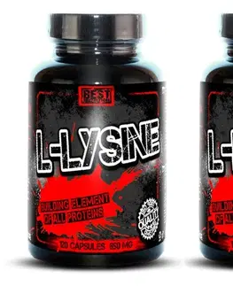 Lyzín 1+1 Zadarmo: L-Lysine od Best Nutrition 250 kaps. + 250 kaps.