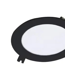 Svietidlá Rabalux Rabalux 71225 - LED Podhľadové svietidlo SHAUN LED/6W/230V pr. 12 cm čierna 