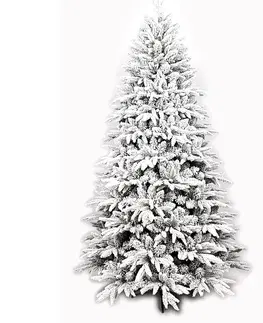 Vianočné dekorácie Vianočný zasnežený stromček so stojanom Cardiff, 120 cm