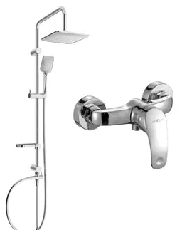 Sprchy a sprchové panely MEXEN/S - Sven sprchový stĺp vrátane sprchovej batérie Fabia, chróm 746540262-00