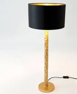 Stolové lampy Holländer Stolná lampa Cancelliere Rotonda čierna/zlatá 79cm