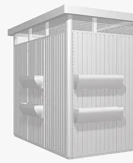 HIGHLINE Biohort Záhradný domček BIOHORT Highline H4 275 × 275 cm (strieborná metalíza)