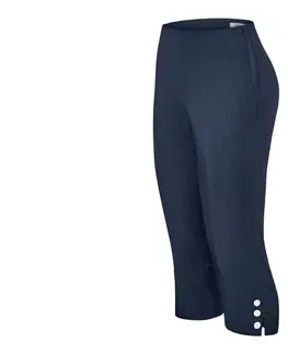 Shorts Trojštvrťové elastické nohavice s gombíkmi