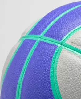 basketbal Basketbalová lopta K900 Wizzy sivo-fialová