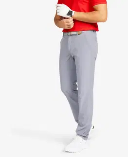 nohavice Pánske golfové nohavice WW 500 sivé