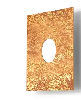 Nástenné svietidlá austrolux Nástenné LED Square vintage, 1-plameňové, zlato