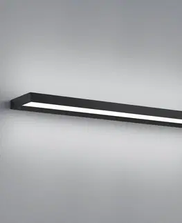 Nástenné svietidlá Helestra Helestra Slate nástenné LED, matná čierna 60 cm