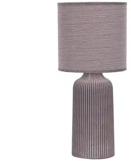 Lampy ONLI ONLI - Stolná lampa SHELLY 1xE27/22W/230V hnedá 45 cm 