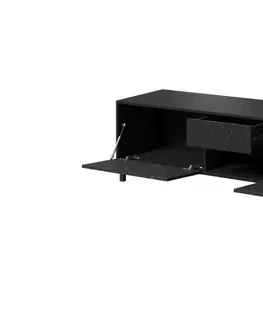 TV stolíky CAMA MEBLE Marmo 2D1S1K tv stolík čierna