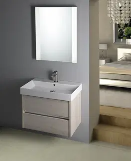 Kúpeľňa SAPHO - NIRONA umývadlová skrinka 57x51,5x43cm, dub Mocca NR060-1212