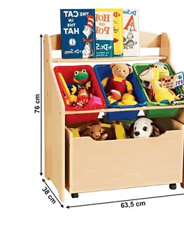 Detské regály Regál na hračky MAISIE Tempo Kondela