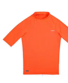 surf Detské tričko 100 s UV ochranou krátky rukáv oranžové