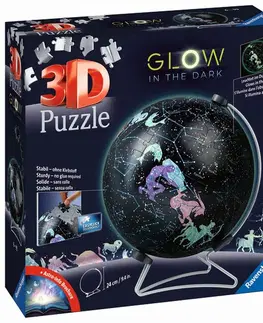 Hračky puzzle RAVENSBURGER - Puzzle-Ball Svietiaci glóbus: Hviezdna obloha